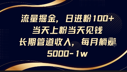 流量掘金：日进粉100+的短视频引流变现方法-无双副业