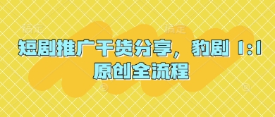 短剧推广全流程分享-无双副业