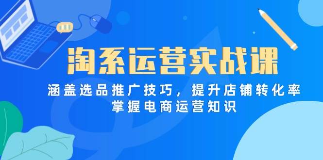 淘系运营实战课，提升店铺转化率与电商运营知识-无双副业