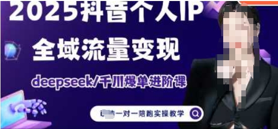 2025个人IP短视频带货进阶版全域流量变现课程-无双副业