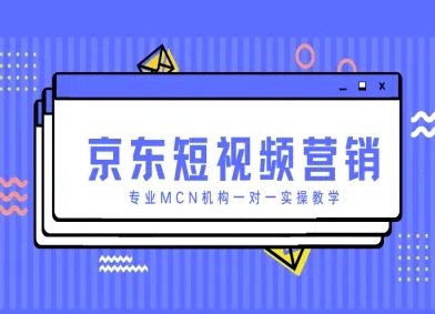 京东短视频营销项目实操教学，MCN机构一对一指导-无双副业