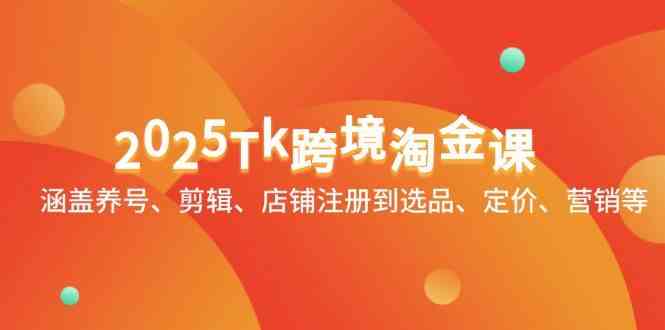 TikTok跨境淘金课：养号剪辑店铺注册选品定价营销全攻略-无双副业
