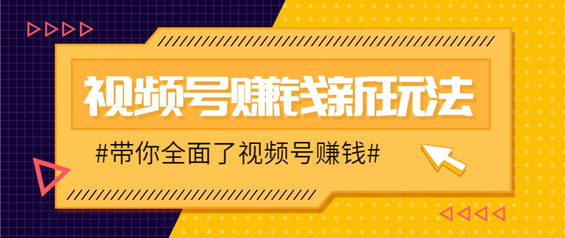 视频号短视频带货新玩法，一天佣金4407详细教程-无双副业