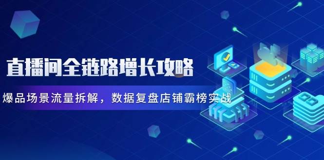 直播间全链路增长攻略与爆品场景流量拆解实战-无双副业