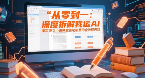 从零到一运用AI撰写爽文小说挣取稿费的全流程思路-无双副业