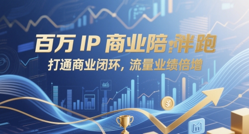 百万IP商业陪跑课程，实现流量业绩倍增-无双副业