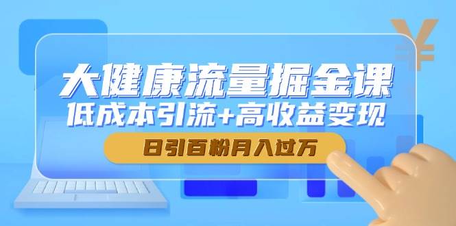 大健康流量掘金课：低成本引流与高收益变现指南-无双副业