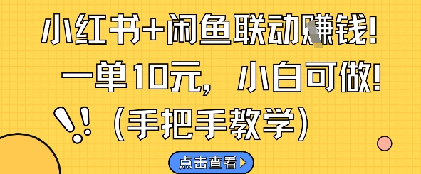 小红书与闲鱼联动赚钱方法，新手轻松操作-无双副业