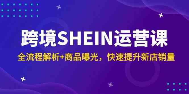 跨境SHEIN运营全流程解析与商品曝光提升技巧-无双副业