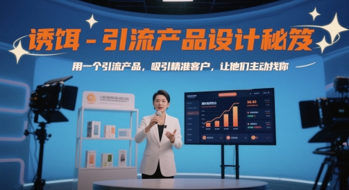 诱饵引流产品设计秘笈：吸引精准客户主动找你-无双副业