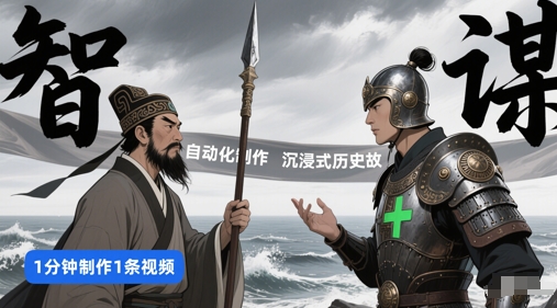 扣子工作流快速生成沉浸式历史故事视频教程-无双副业