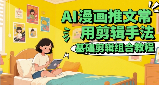 AI漫画推文视频剪辑基础教程与原创优势-无双副业