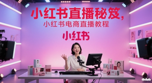 小红书电商直播教程与实战秘笈-无双副业