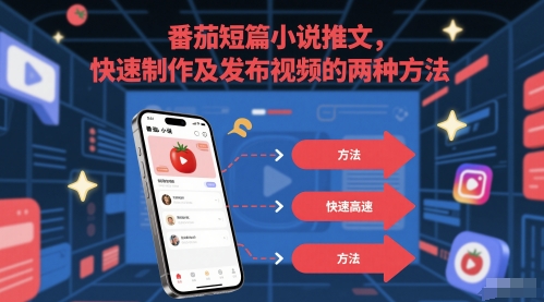 番茄短篇小说推文视频制作与发布的两种方法-无双副业