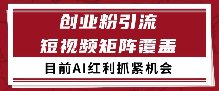 小红书抖音创业赛道引流获客自热矩阵揭秘-无双副业
