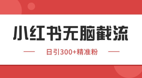 小红书截流同行客源独家野路子获客玩法揭秘-无双副业