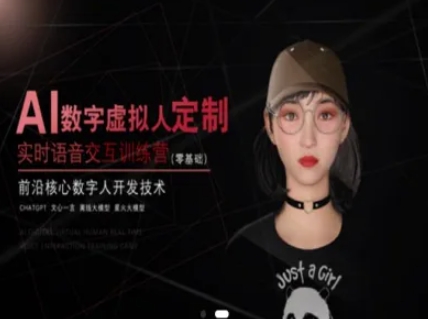 AI数字虚拟人定制与实时语音交互训练营-无双副业