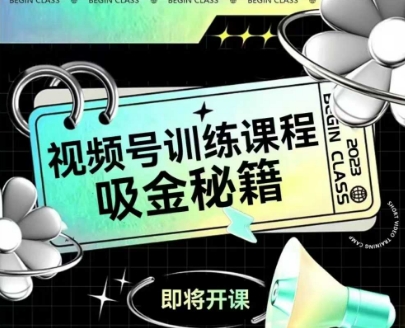视频号训练课程与吸金秘籍-无双副业