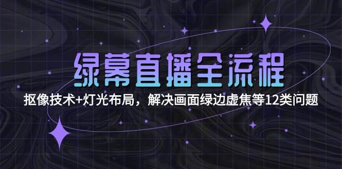 绿幕直播全流程：抠像技术与灯光布局解决画面问题-无双副业