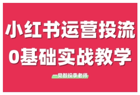 小红书广告投放从0到1实战课，学完即可开始投放-无双副业