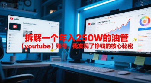 拆解年入250W的油管账号揭秘挣钱核心秘密-无双副业