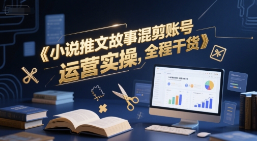 小说推文故事混剪账号运营实操干货-无双副业