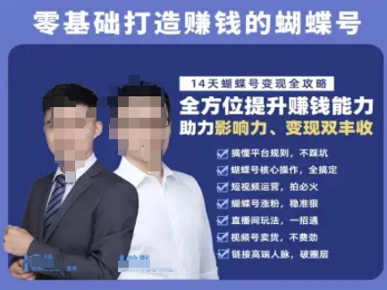 视频号运营教程，零基础打造挣钱的蝴蝶号变现全攻略-无双副业