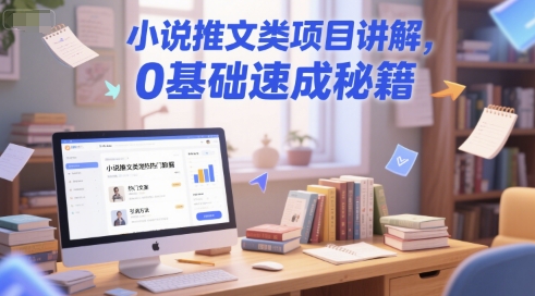 小说推文类项目0基础速成秘籍-无双副业