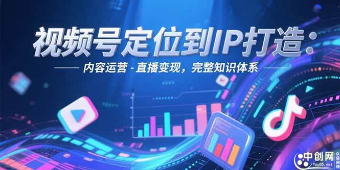 视频号IP打造全流程：账号搭建内容运营直播变现完整体系-无双副业