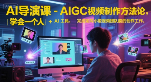 AI导演课-AIGC视频制作方法论，用AI工具实现导演梦-无双副业