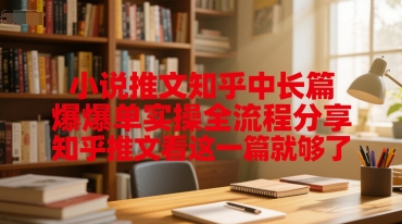 知乎小说推文中长篇爆单实操全流程指南-无双副业