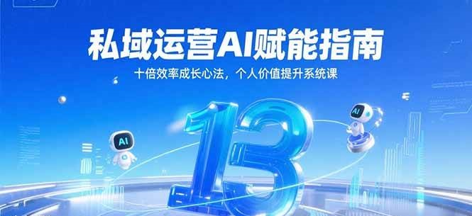 私域运营AI赋能指南与个人价值提升系统课-无双副业