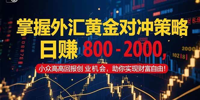 掌握外汇黄金对冲策略实现高回报创业机会-无双副业