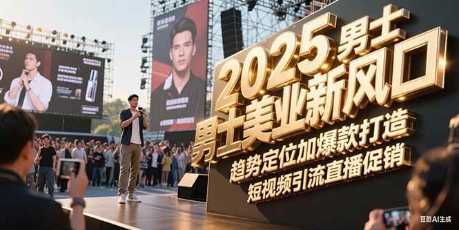 2025男士美业新风口与爆款打造策略-无双副业