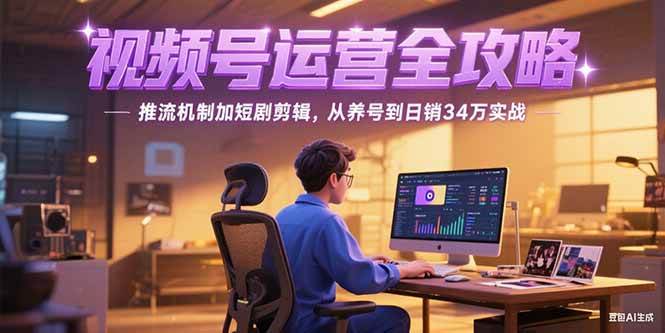 2025视频号运营全攻略：推流机制与短剧剪辑实战指南-无双副业