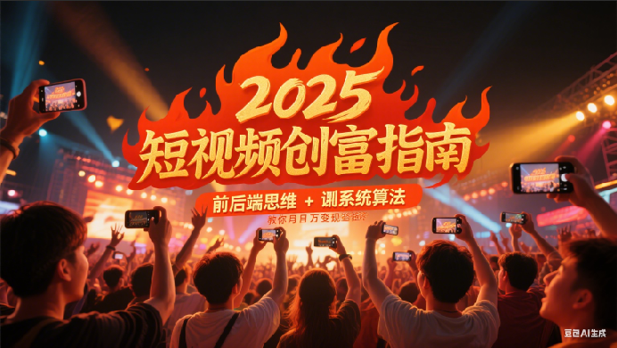 2025短视频创富指南：前后端思维与系统算法实现月入过万-无双副业