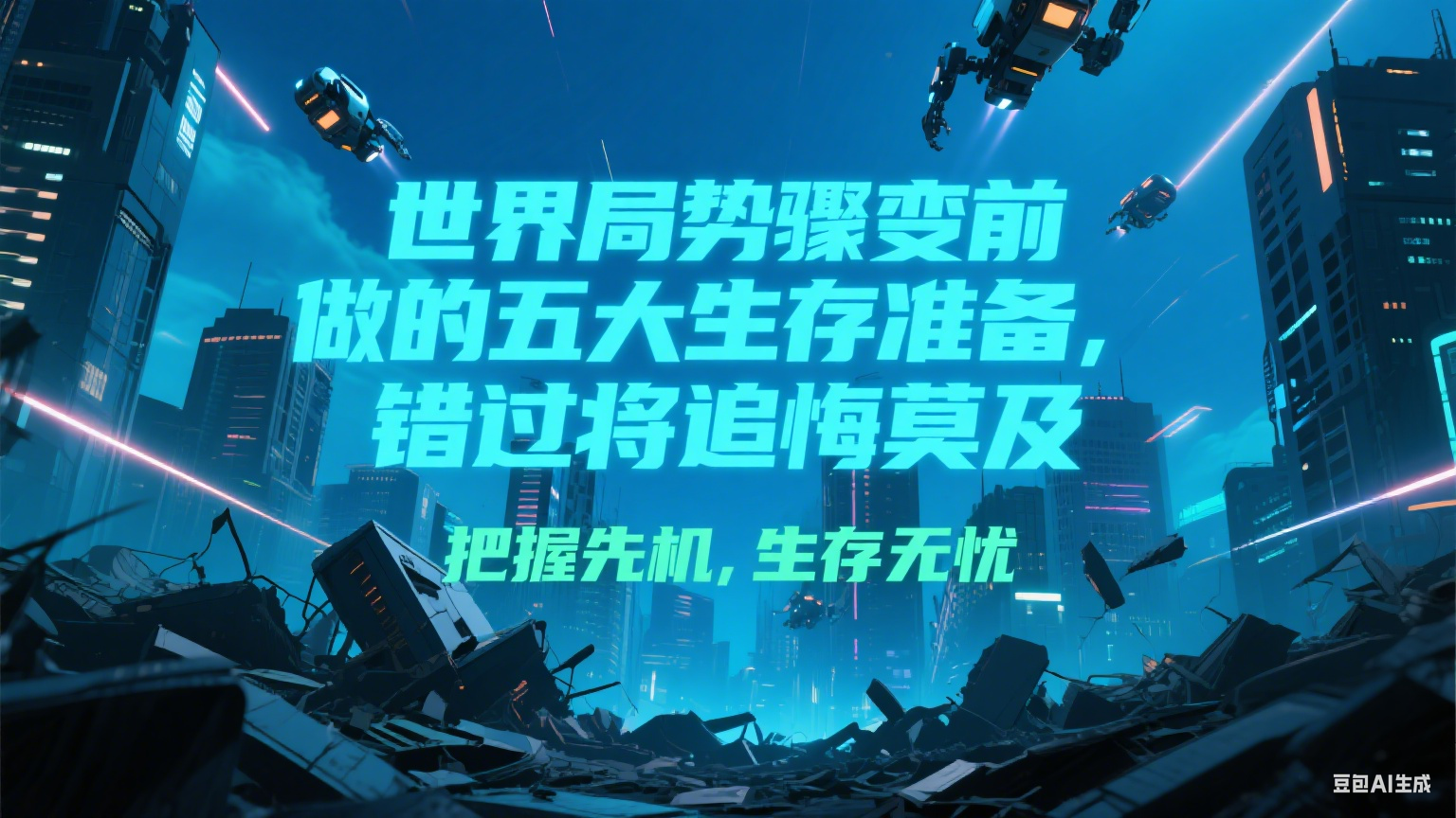 世界局势骤变前必做的五大生存准备-无双副业