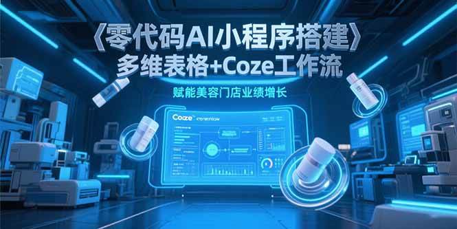 零代码AI小程序搭建赋能美容门店业绩增长-无双副业