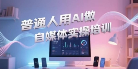 普通人用AI做自媒体实操培训，轻松入门视频制作与直播带货-无双副业