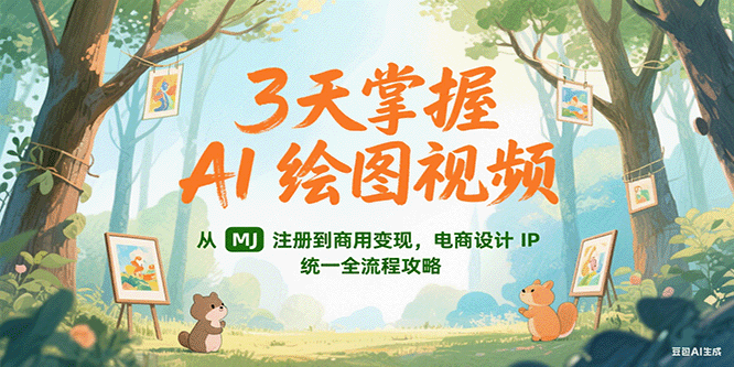 AI绘图视频从MJ注册到商用变现全流程攻略-无双副业