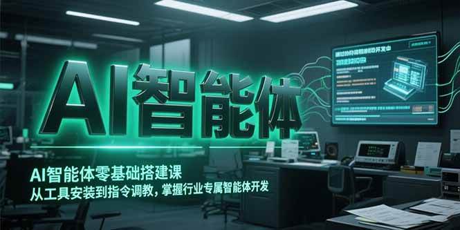 AI智能体零基础搭建课，从工具安装到指令调教掌握行业开发-无双副业