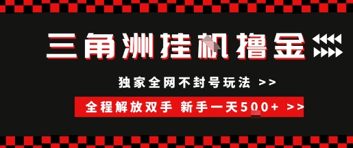 三角洲全自动挂G撸金项目揭秘，新手轻松日赚500+-无双副业