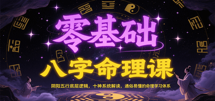 零基础八字命理课：阴阳五行与十神系统解析-无双副业