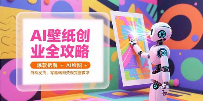 AI壁纸创业全攻略，爆款拆解与变现教学-无双副业