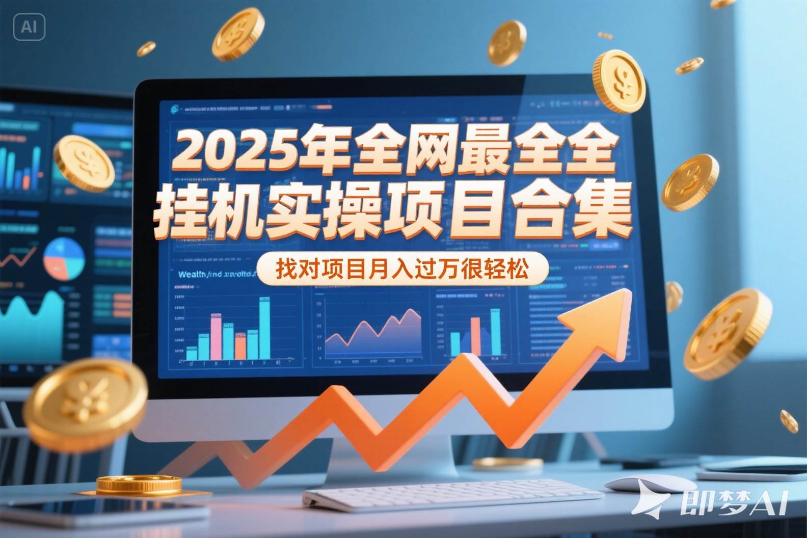 2025年挂机实操项目及AI直播轻资产创业指南-无双副业