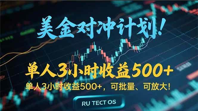 长久稳定的美金搬砖项目，3小时收入500+可实地考察-无双副业