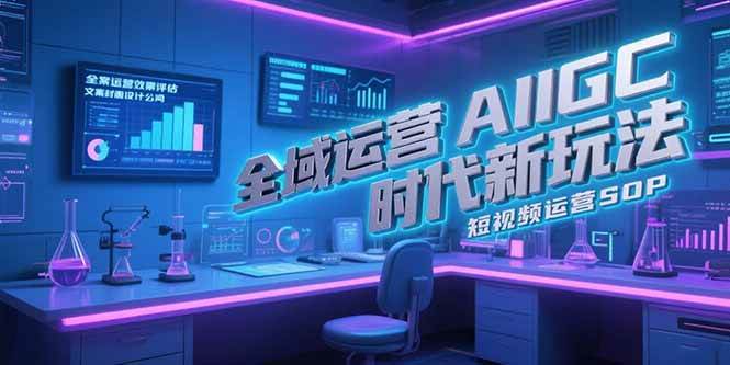 全域运营AIGC时代新玩法与短视频运营SOP-无双副业