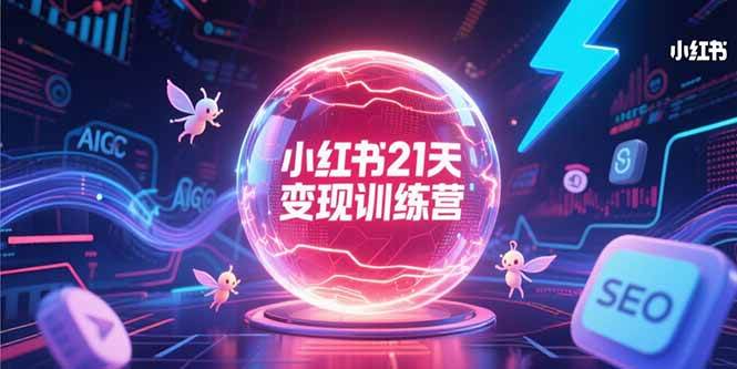 小红书21天变现训练营，AIGC工具与SEO优化技巧-无双副业