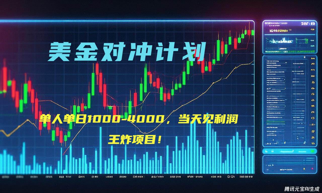 2025年美金先登计划对冲战法，日收益1K-4K-无双副业
