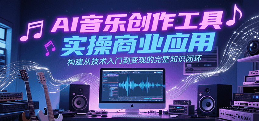 AI音乐创作工具商业应用与变现全流程指南-无双副业